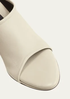 ChristenStretch Leather Wedge Slide Sandals