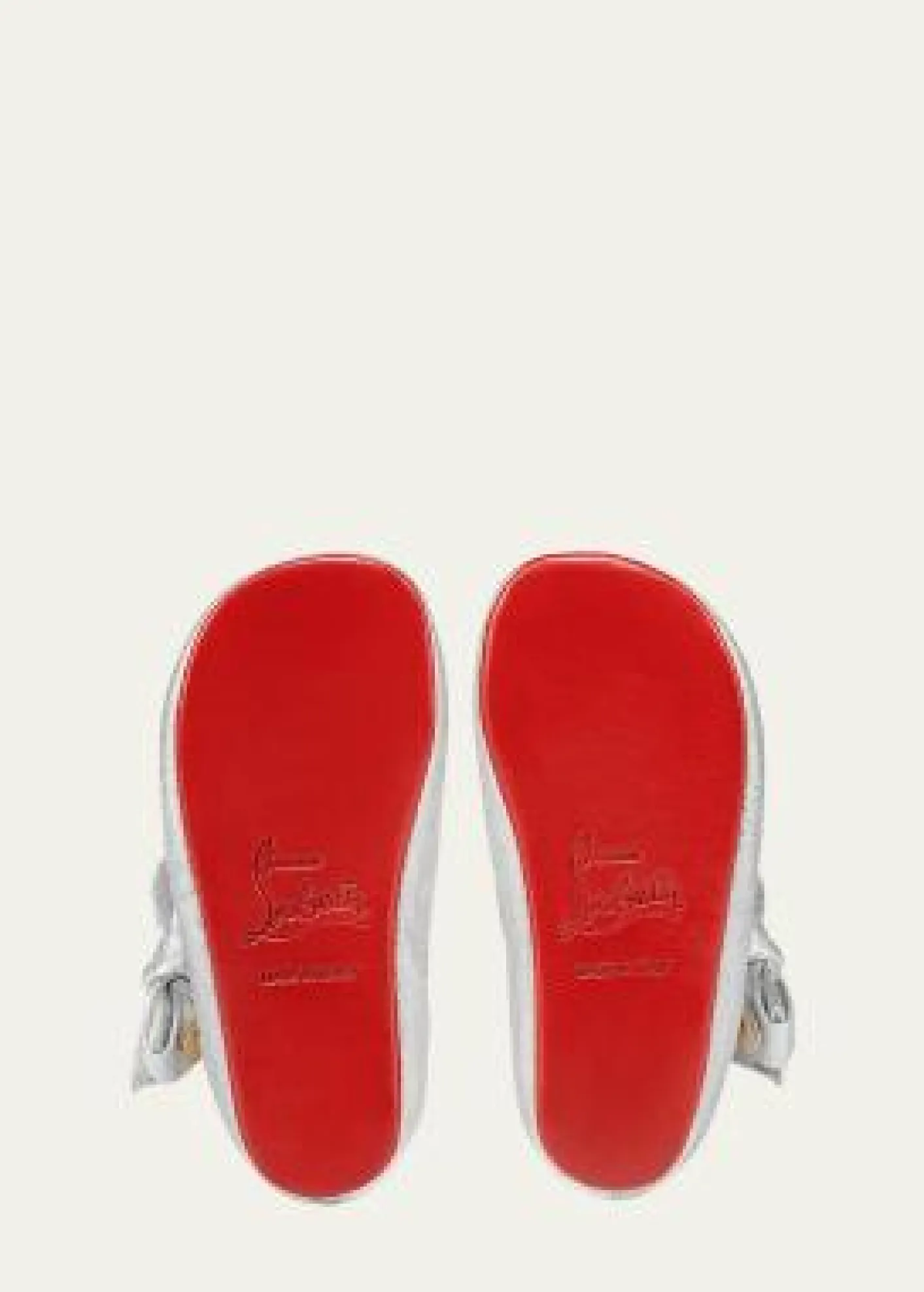 Christian LouboutinGirl's Lou Babe Shimmer Bow Ballerina Shoes, Baby
