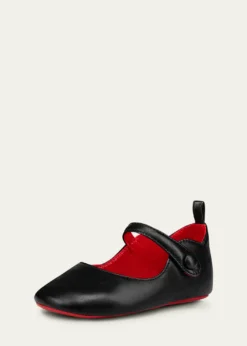 Christian LouboutinGirl's Love Chick Nappa Leather Ballerina Shoes, Baby