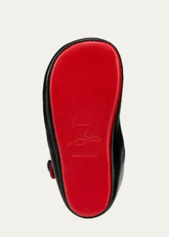 Christian LouboutinGirl's Love Chick Nappa Leather Ballerina Shoes, Baby