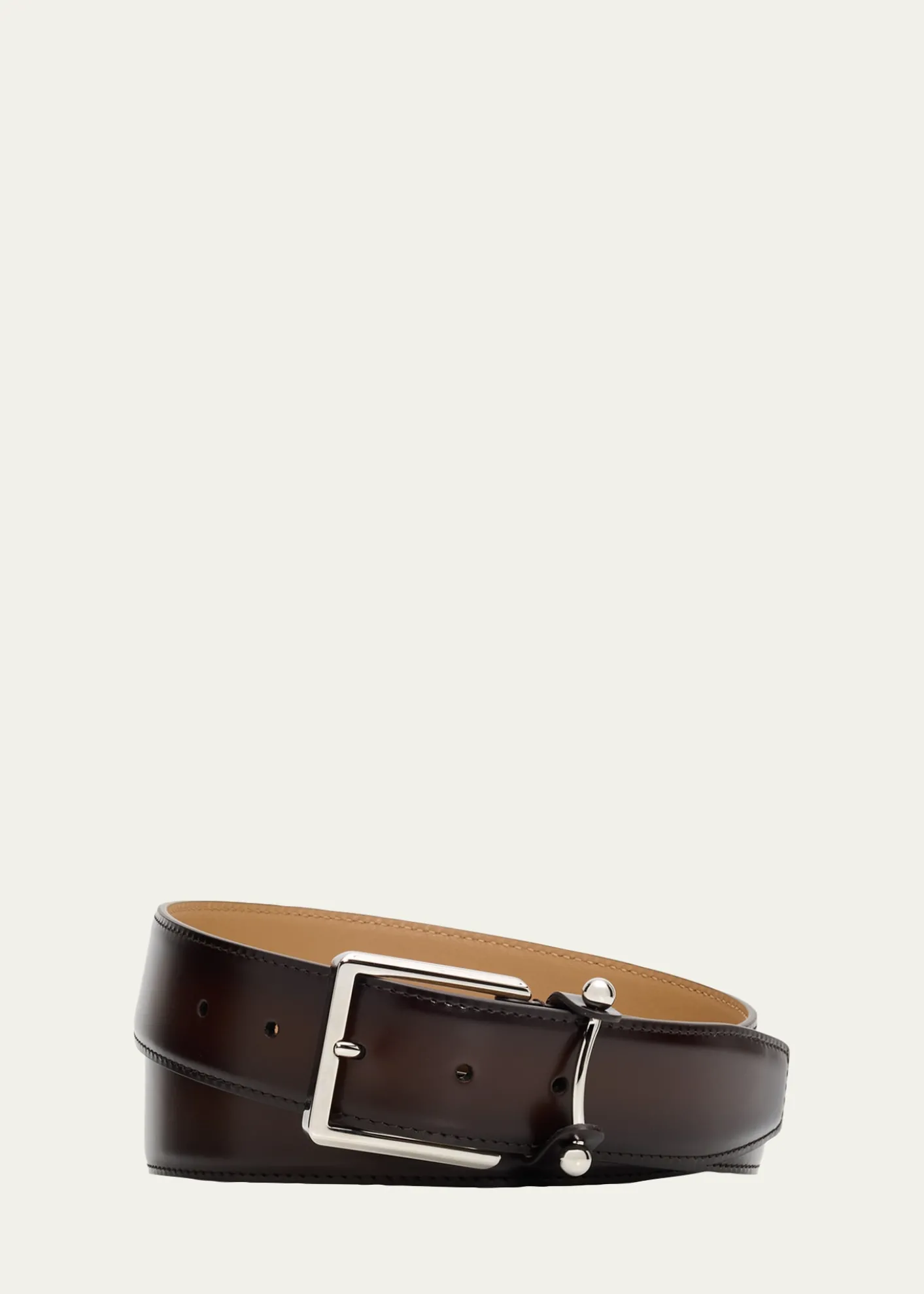 Christian LouboutinMen's Chambeliss Patinated Leather Belt