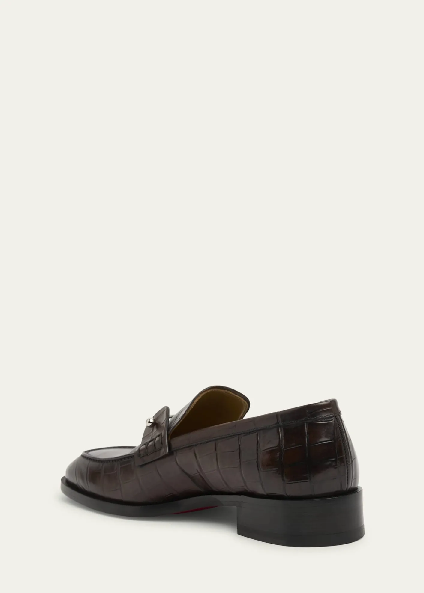 Christian LouboutinMen's Chambelimoc Croc-Effect Loafers