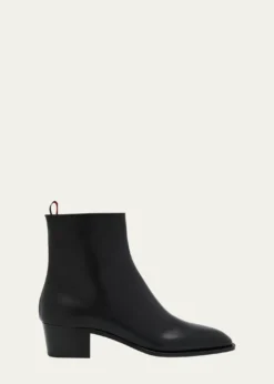 Christian LouboutinMen's Ziggissimo Forever Leather Ankle Boots