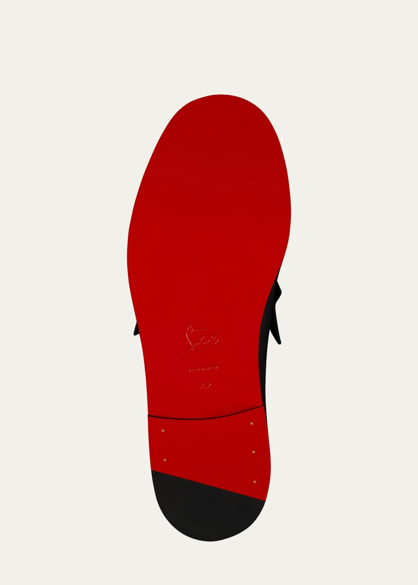 Christian Louboutinx Jaden Smith Men's Plato Leather Red-Sole Penny Loafers
