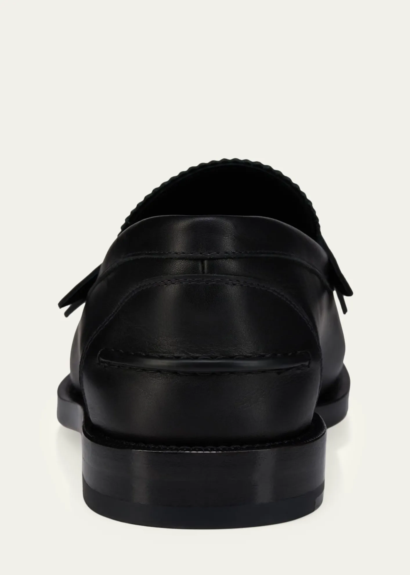 Christian Louboutinx Jaden Smith Men's Plato Leather Red-Sole Penny Loafers