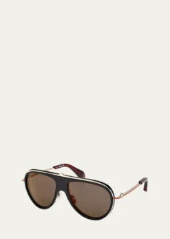 Christian LouboutinAviator Metal Sunglasses
