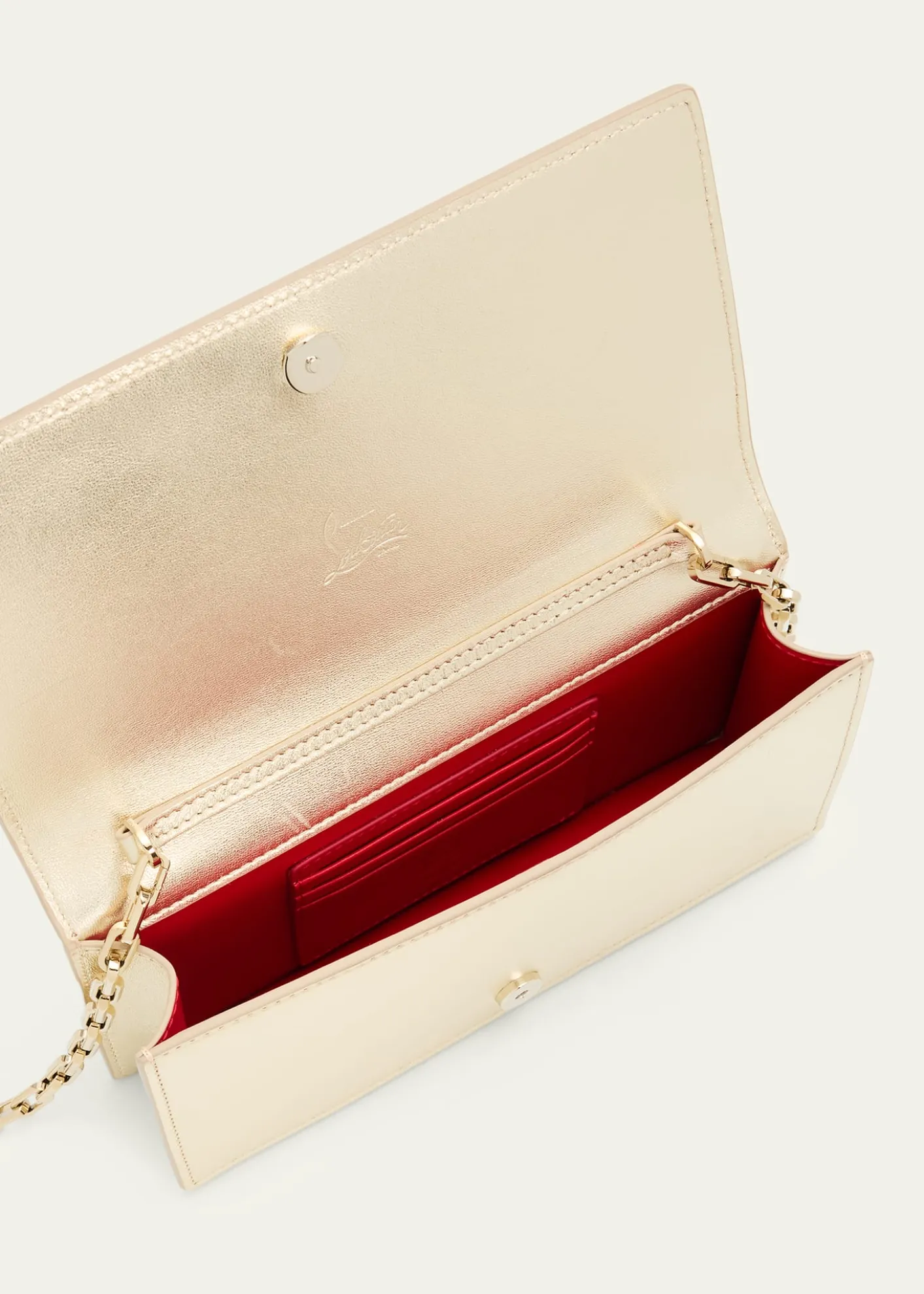 Christian LouboutinBettina Clutch Bag in Laminated Nappa Leather