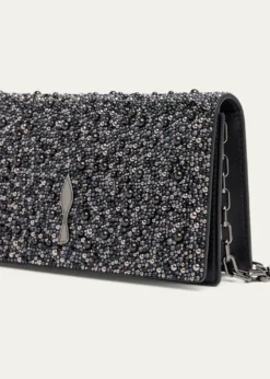 Christian LouboutinBettina Bead-Encrusted Leather Clutch Bag