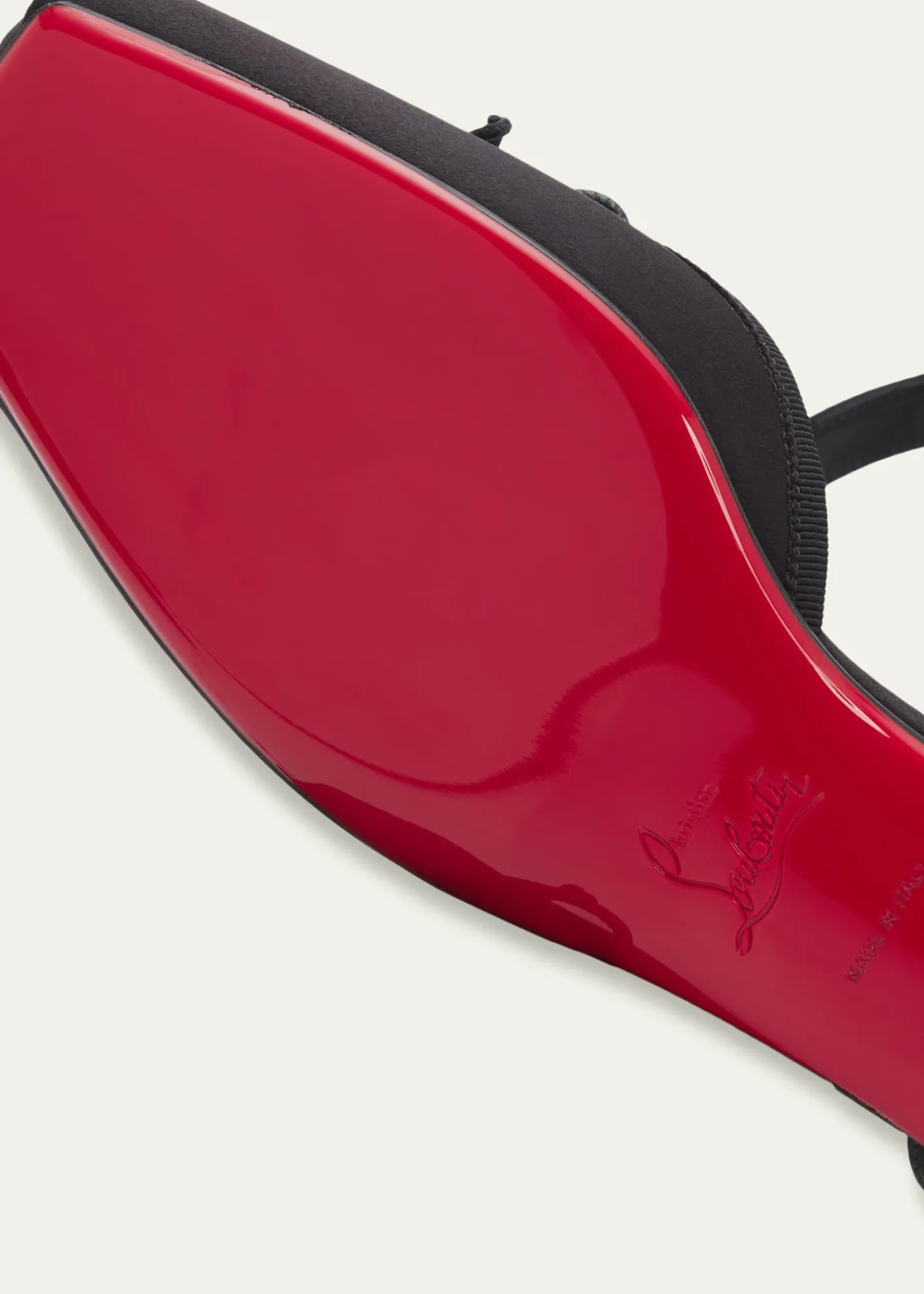 Christian LouboutinCassia Satin Lace-Up Ballerina Flats