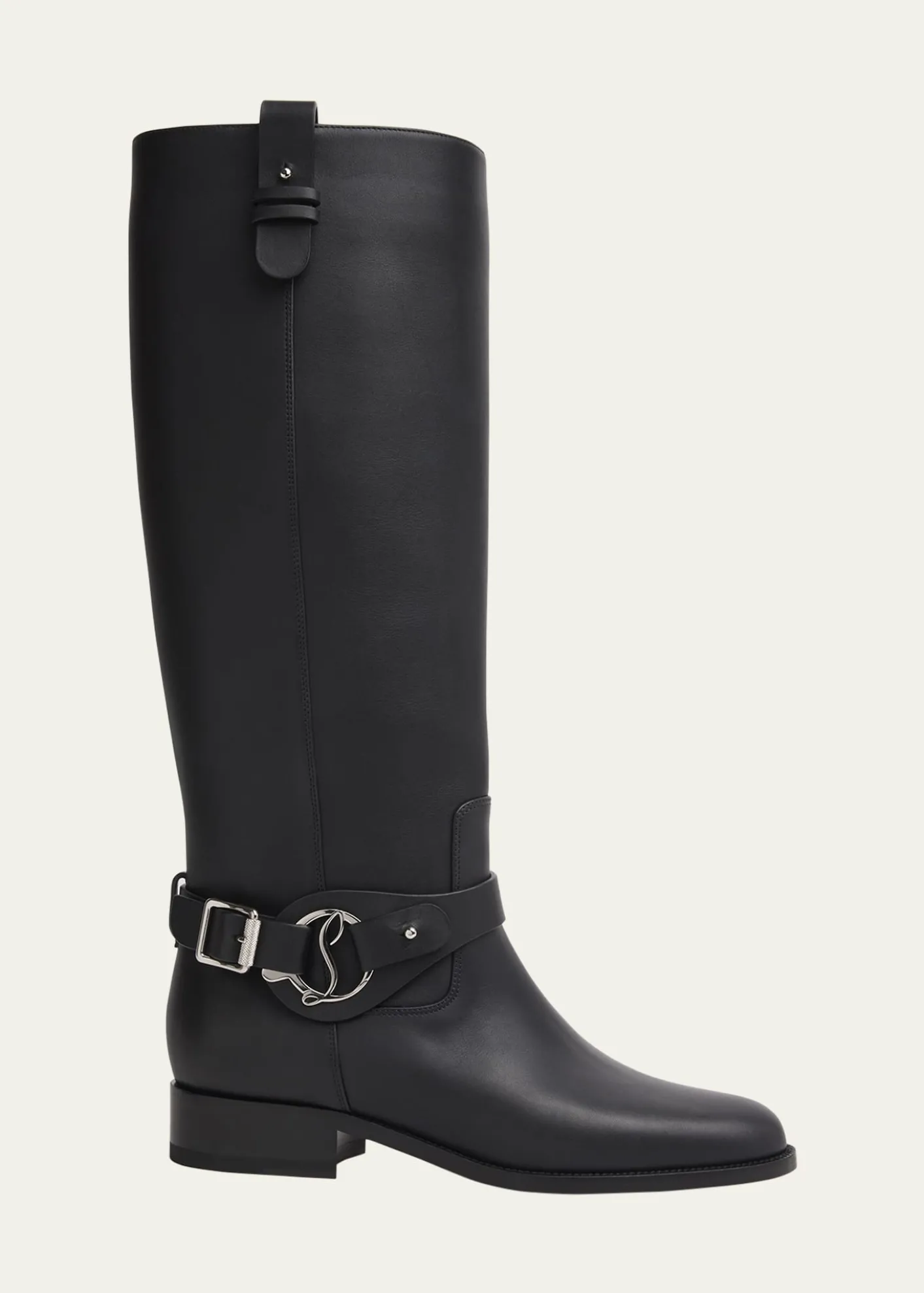 Christian LouboutinDianouchette Leather Red Sole Riding Boots