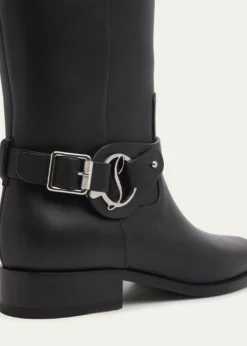 Christian LouboutinDianouchette Leather Red Sole Riding Boots
