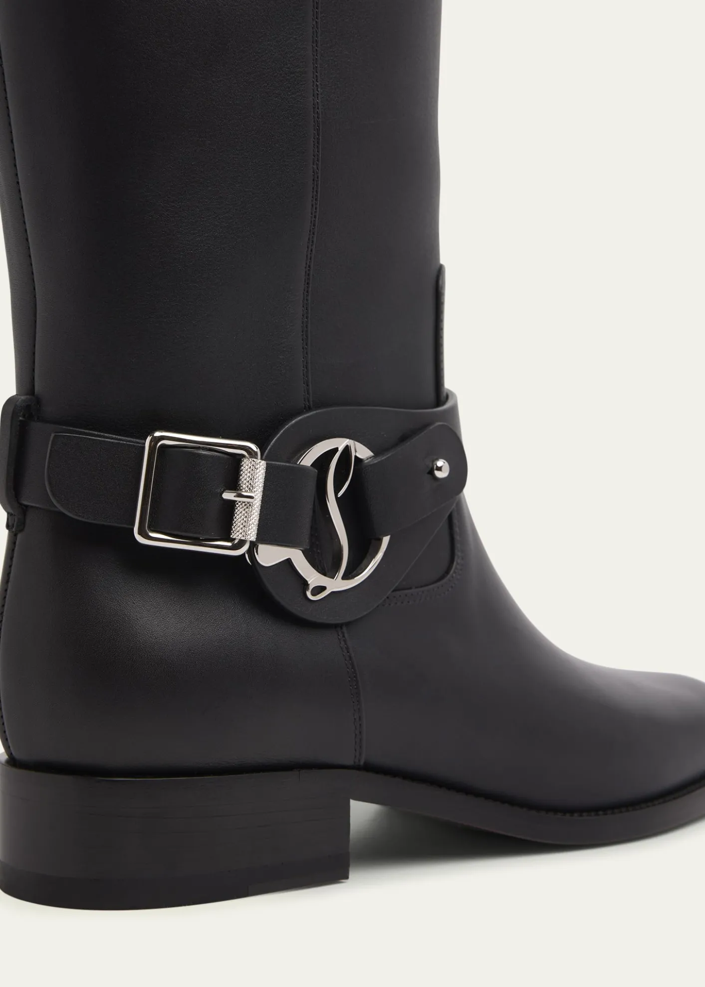 Christian LouboutinDianouchette Leather Red Sole Riding Boots