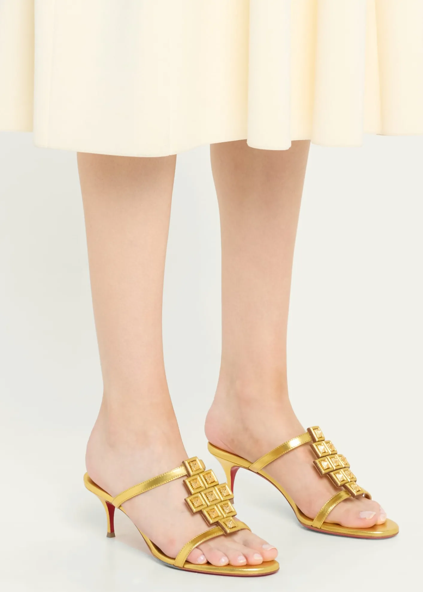 Christian LouboutinDiwalina Spike Metallic Nappa Leather Sandals
