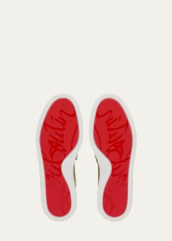 Christian LouboutinDonna Nubuck Leather Boat Shoe Mules