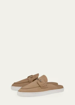 Christian LouboutinDonna Nubuck Leather Boat Shoe Mules