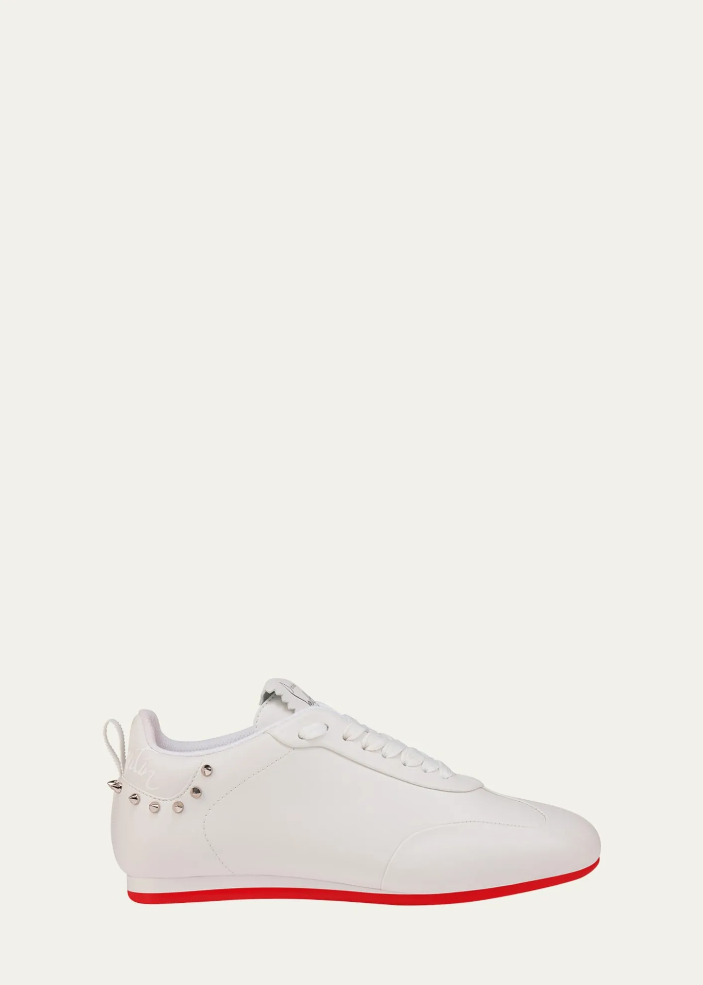 Christian LouboutinEleonora Leather Red Sole Low-Top Sneakers