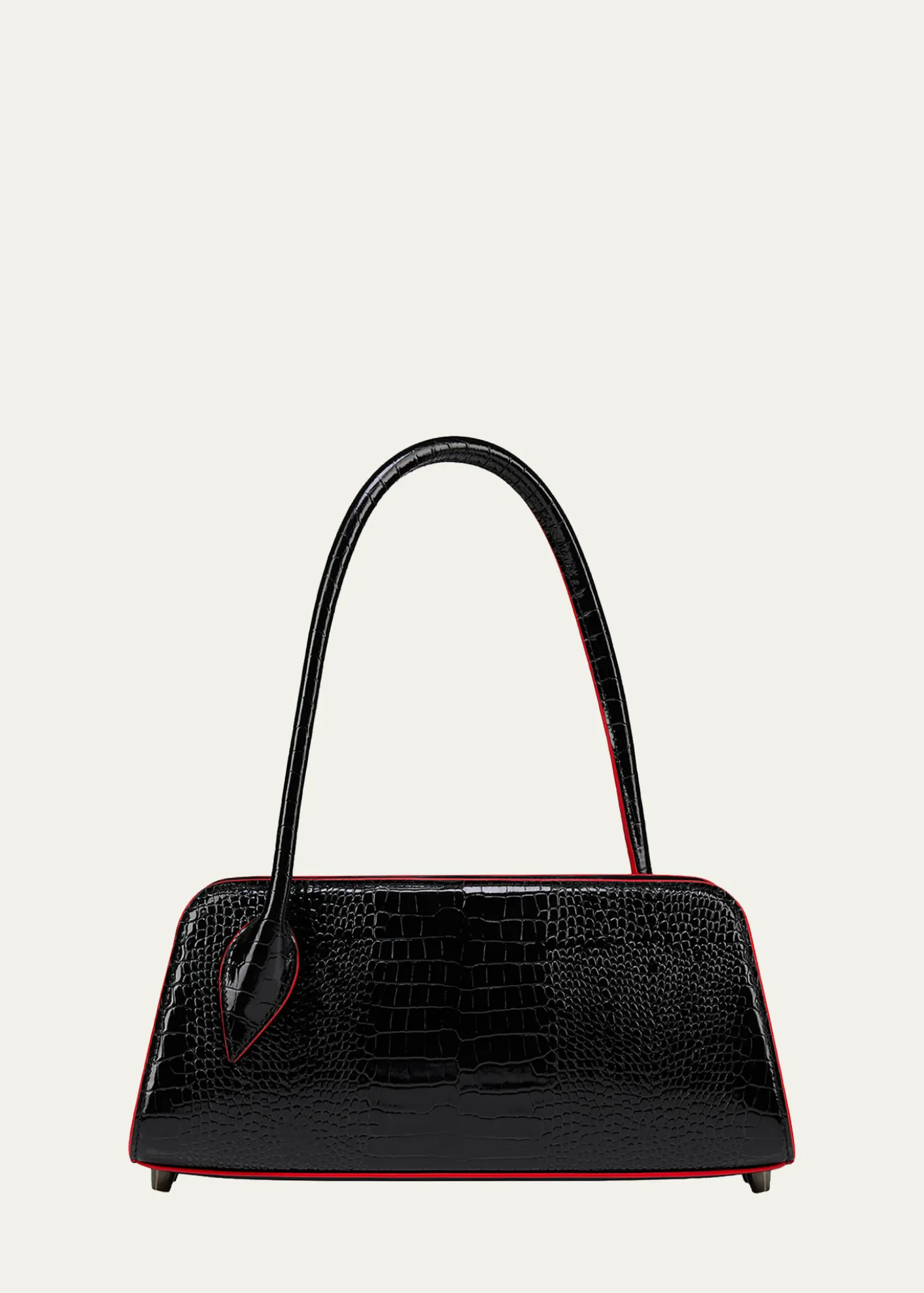 Christian LouboutinEloise Croc-Embossed Leather Shoulder Bag