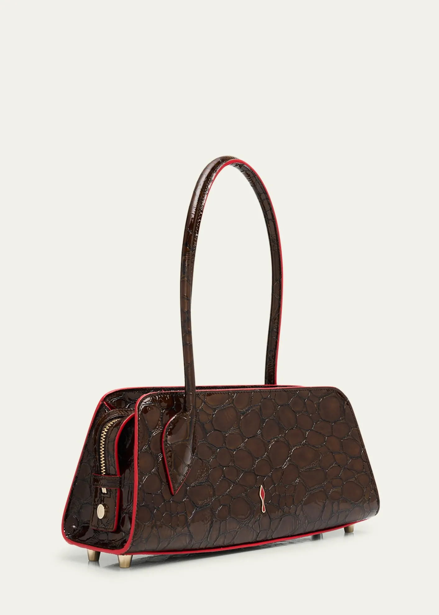 Christian LouboutinEloise Top-Handle Bag in Croc-Embossed Leather