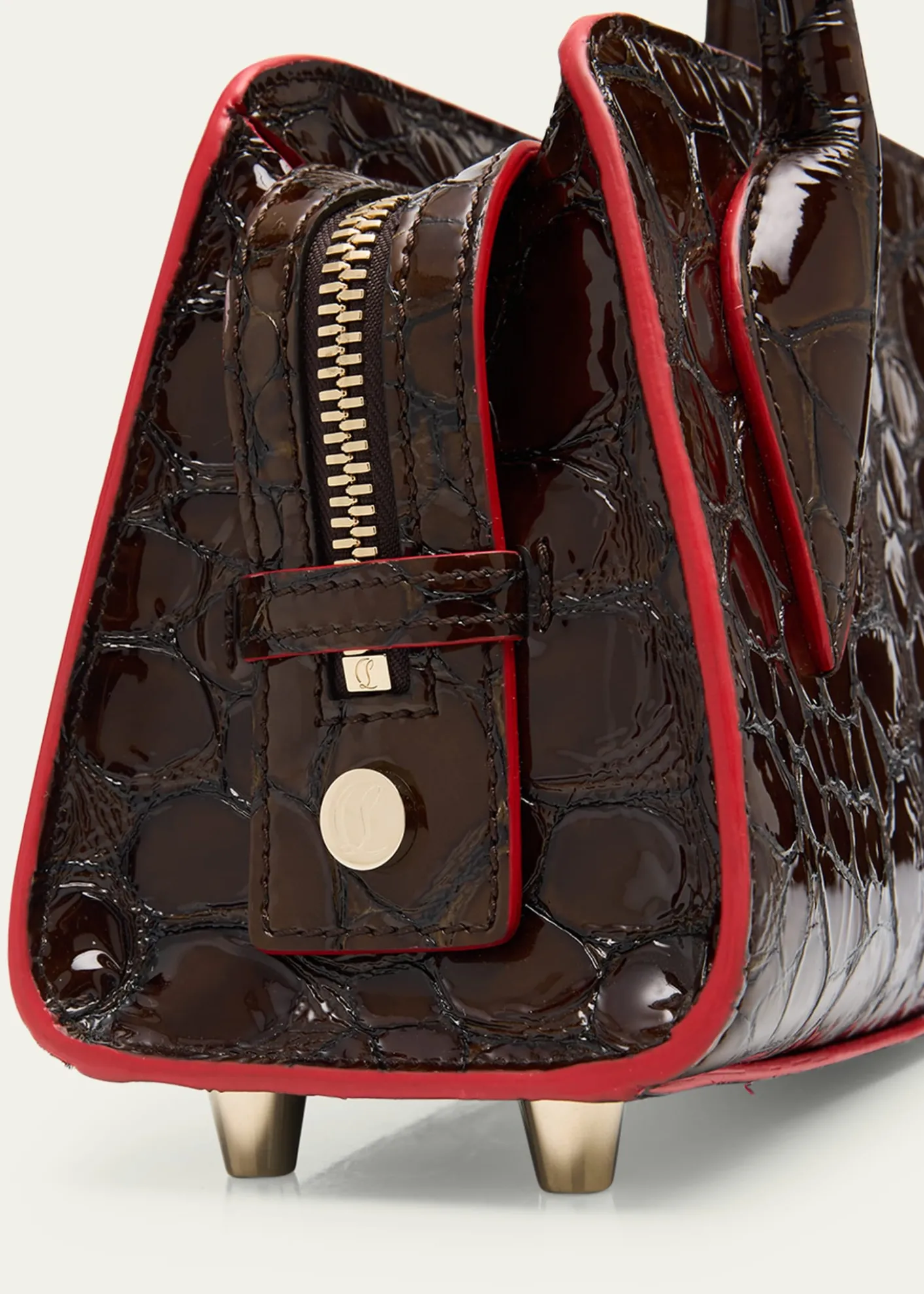 Christian LouboutinEloise Top-Handle Bag in Croc-Embossed Leather