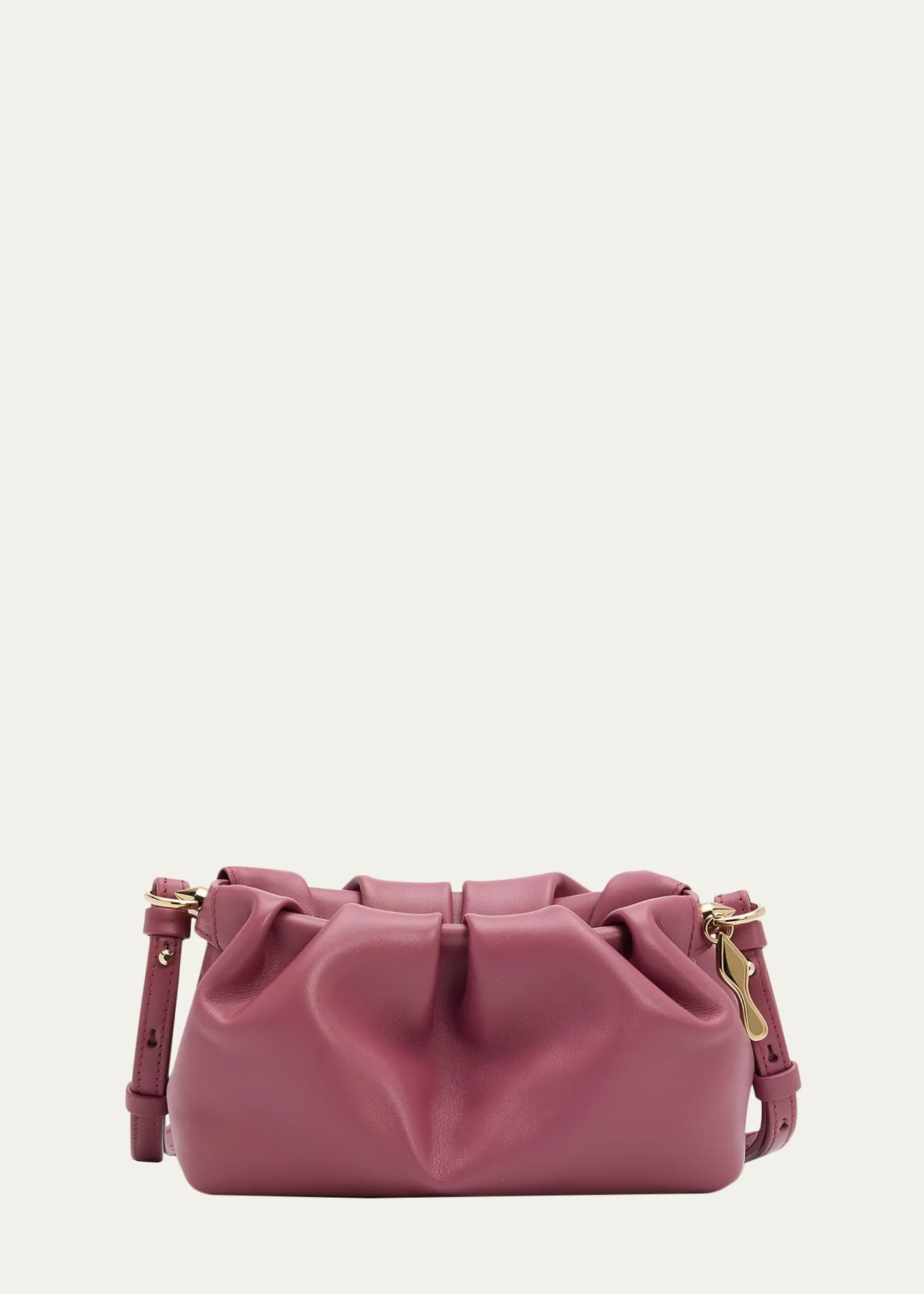 Christian LouboutinEva Mini Pleated Crossbody Bag in Nappa Leather