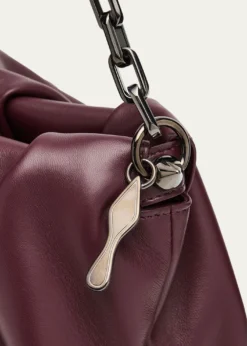 Christian LouboutinEva Pleated Nappa Leather Shoulder Bag