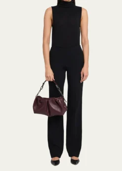 Christian LouboutinEva Pleated Nappa Leather Shoulder Bag