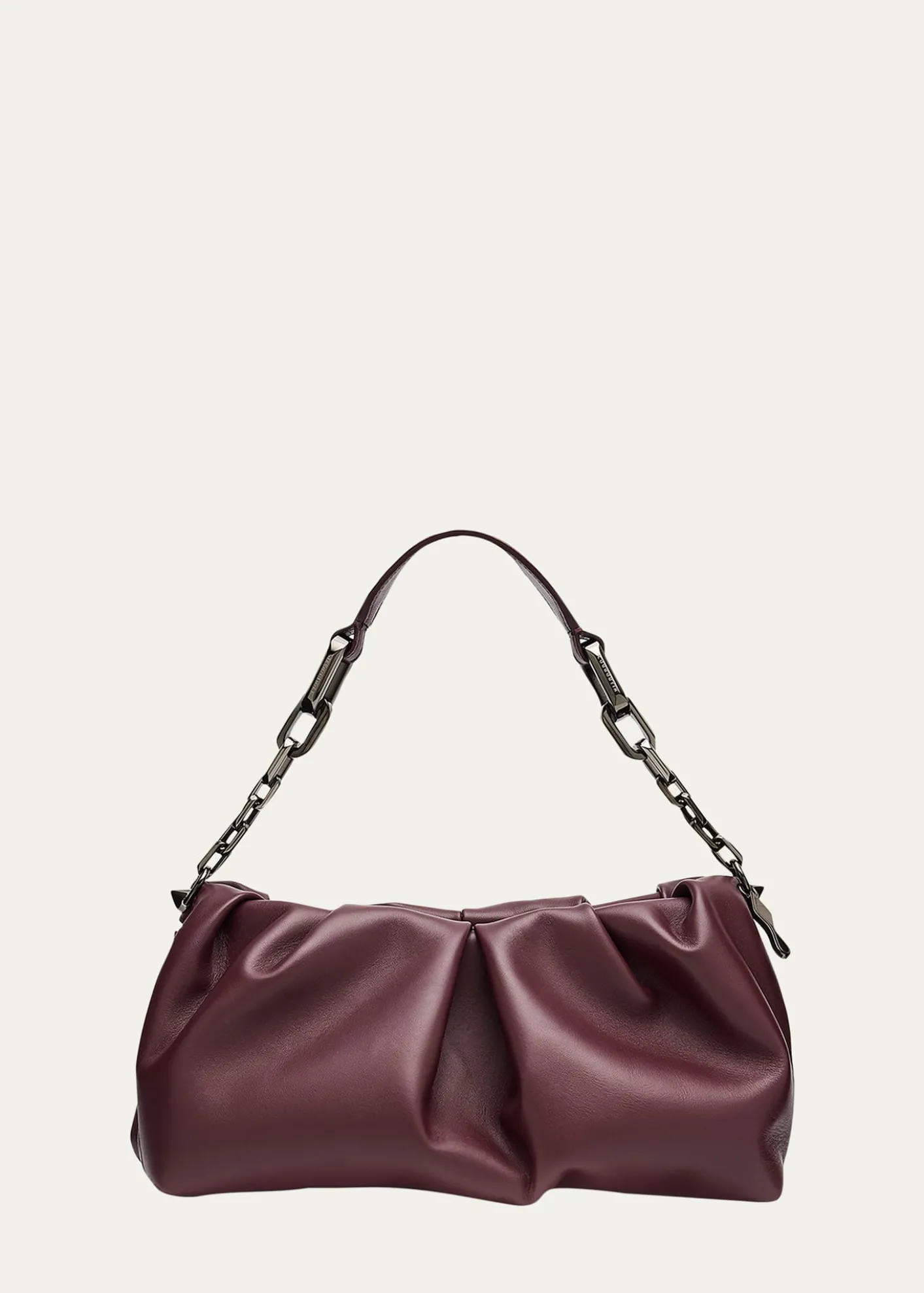 Christian LouboutinEva Pleated Nappa Leather Shoulder Bag