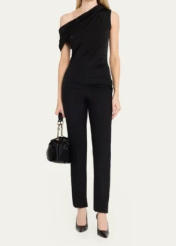 Christian LouboutinEva Ruched Neoprene Shoulder Bag