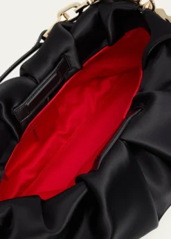 Christian LouboutinEva Ruched Neoprene Shoulder Bag