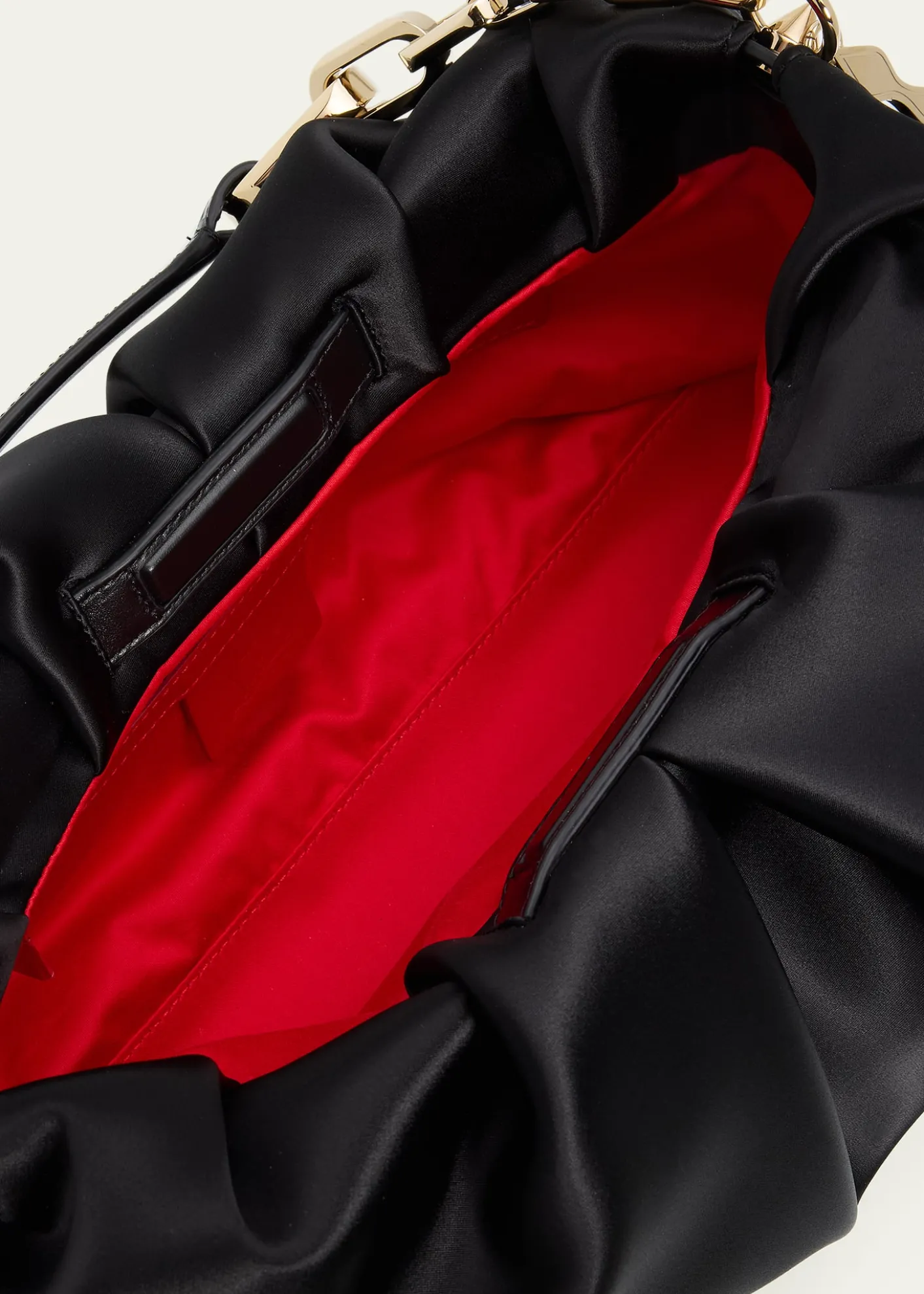Christian LouboutinEva Ruched Neoprene Shoulder Bag