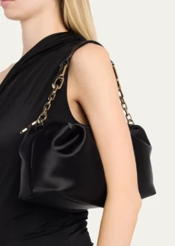Christian LouboutinEva Ruched Neoprene Shoulder Bag