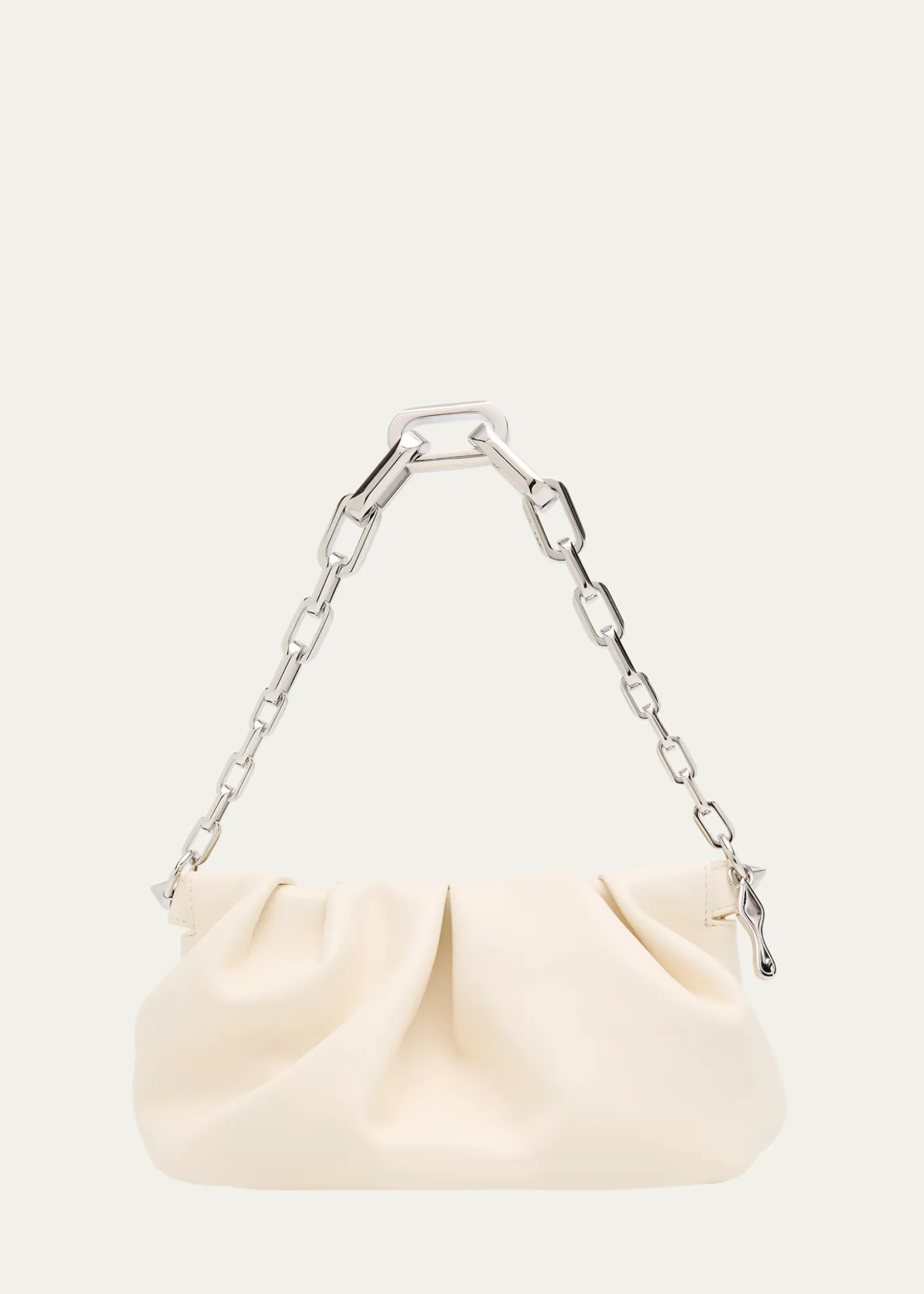 Christian LouboutinEva Small Pleated Shoulder Bag in Nappa Leather