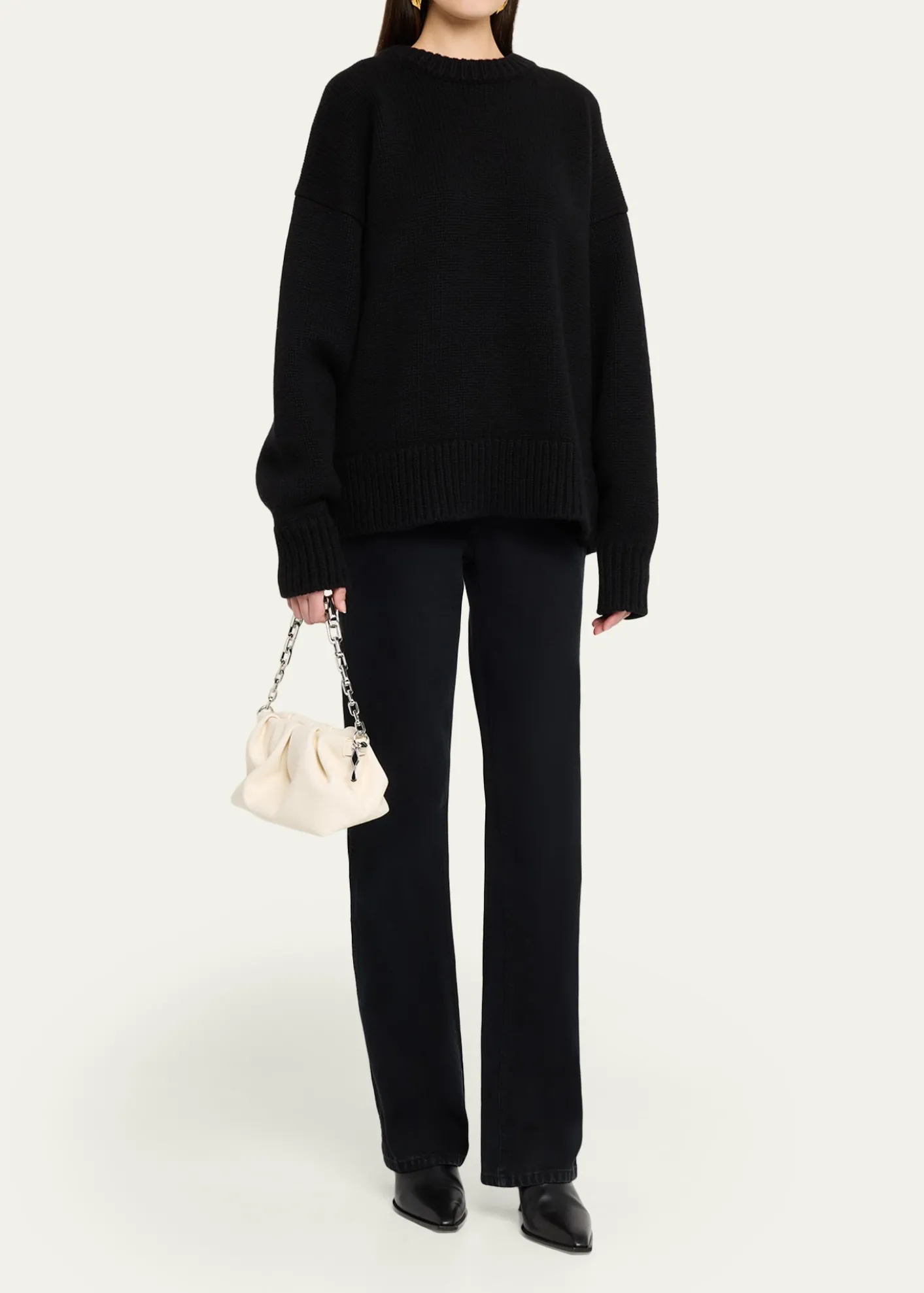 Christian LouboutinEva Small Pleated Shoulder Bag in Nappa Leather