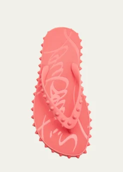 Christian LouboutinLoubi Donna Spike Flip Flops