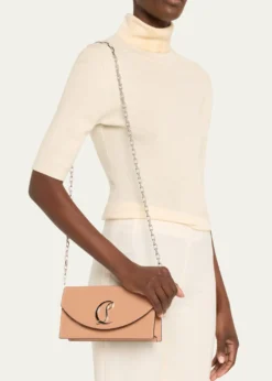 Christian LouboutinLoubi54 Flap Patent Leather Clutch Bag