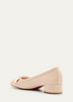 Christian LouboutinMamaflirt Leather Red Sole Ballerina Pumps