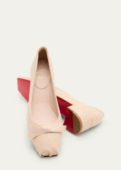 Christian LouboutinMamaflirt Leather Red Sole Ballerina Pumps