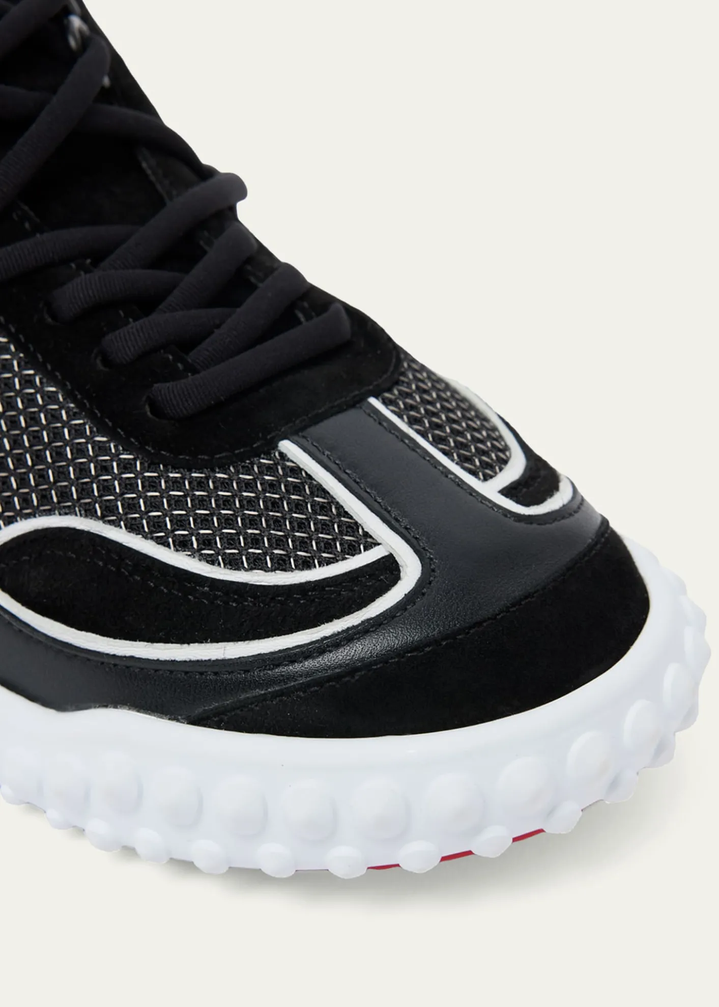 Christian LouboutinMara Mixed Leather Runner Sneakers