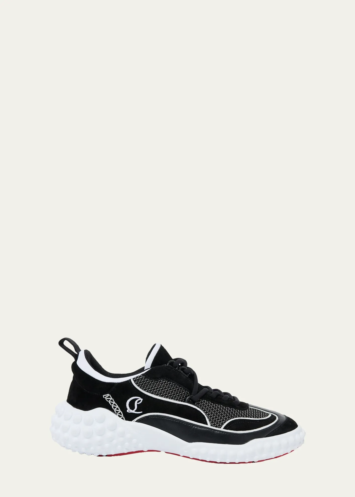 Christian LouboutinMara Mixed Leather Runner Sneakers
