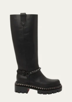 Christian LouboutinMarinetta Pyraclou Leather Knee-High Boots