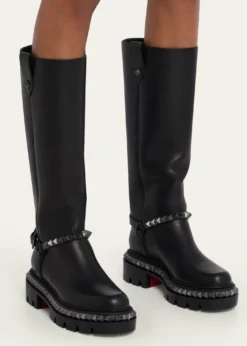 Christian LouboutinMarinetta Pyraclou Leather Knee-High Boots