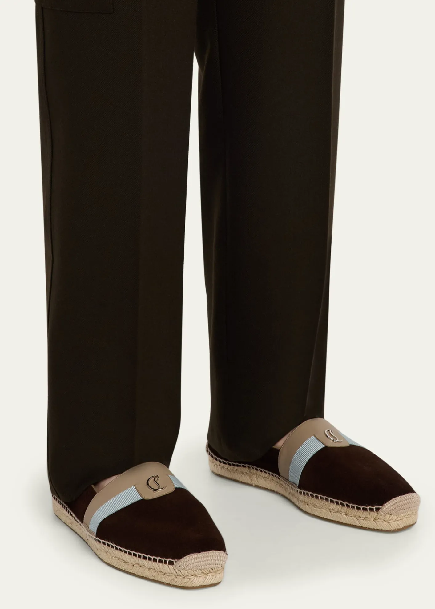 Christian LouboutinMen's Alfarica Nubuck Leather Espadrilles