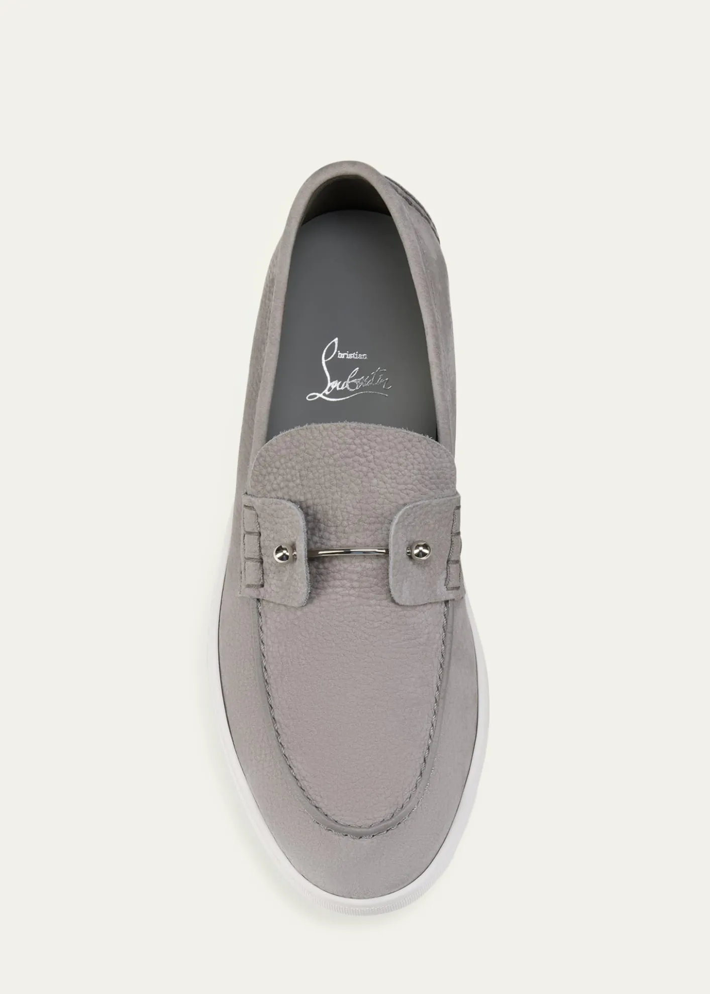 Christian LouboutinMen's Chambeliboat Flat Leather Boat Shoes