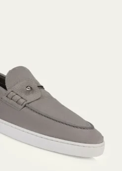 Christian LouboutinMen's Chambeliboat Flat Leather Boat Shoes