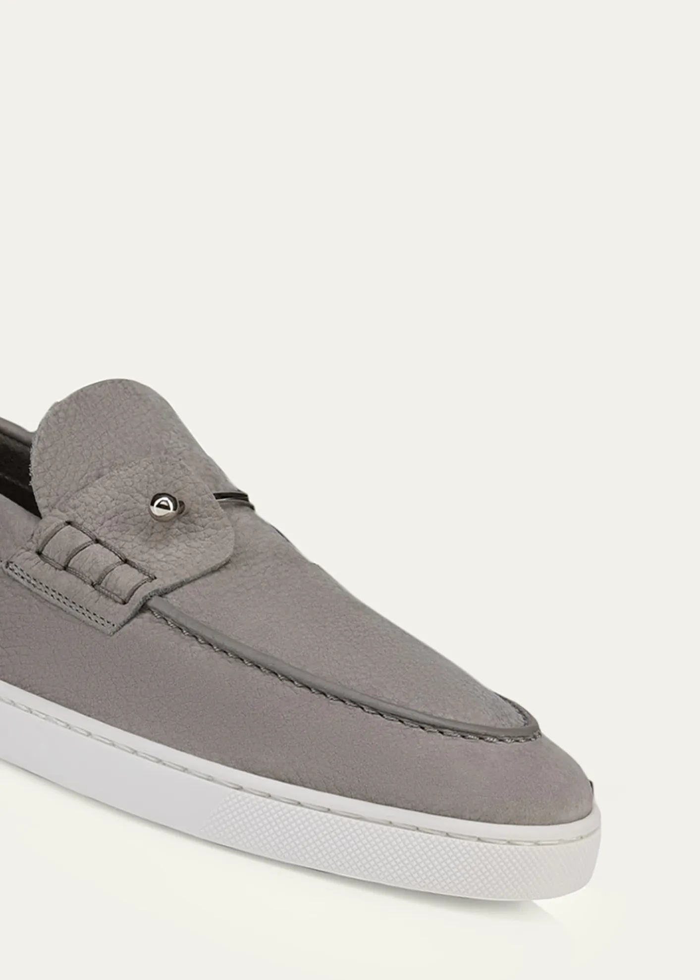 Christian LouboutinMen's Chambeliboat Flat Leather Boat Shoes