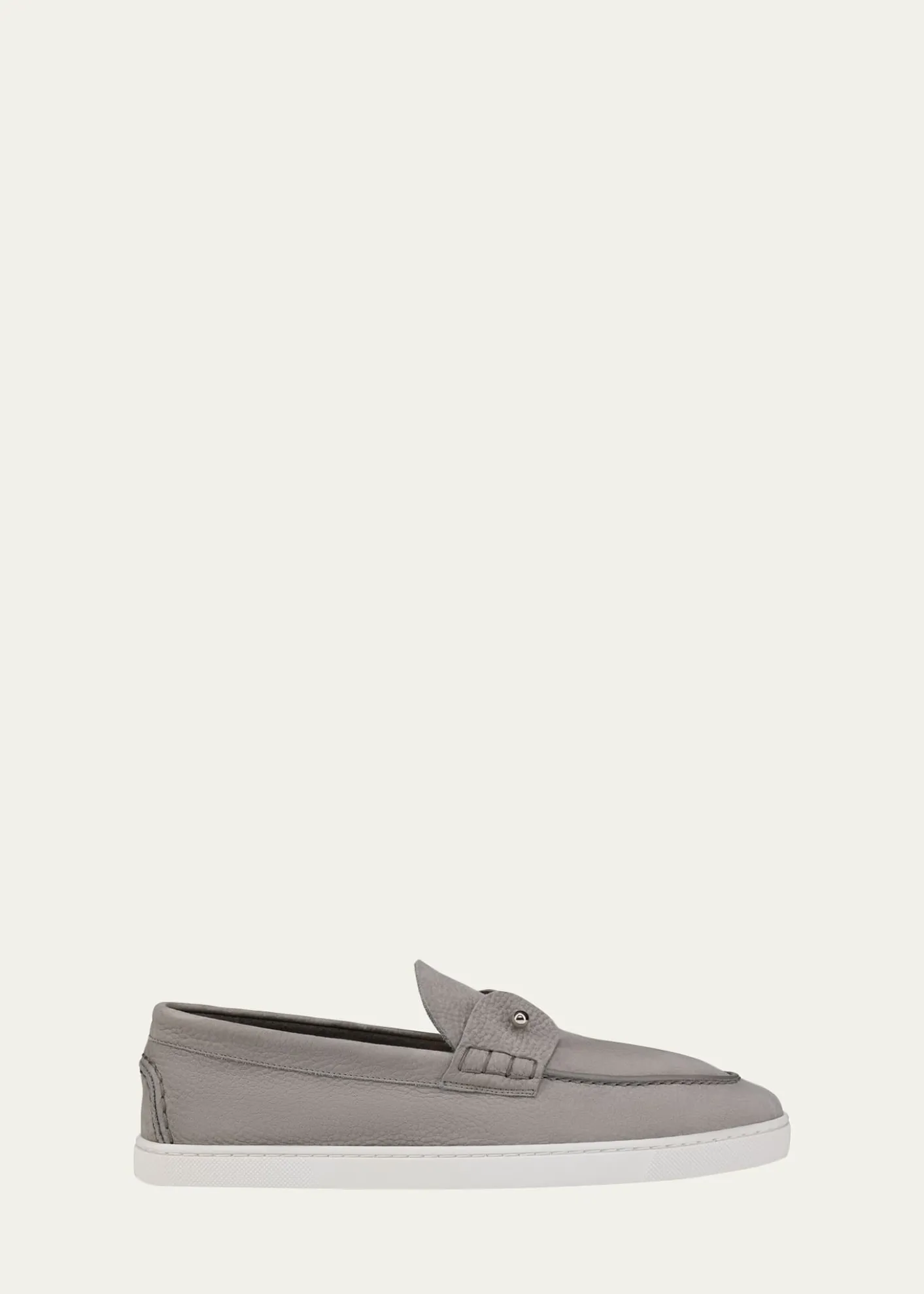 Christian LouboutinMen's Chambeliboat Flat Leather Boat Shoes