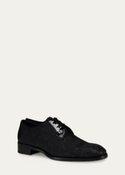 Christian LouboutinMen's Chambeliss Night Strass Jacquard Derby Shoes