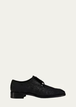Christian LouboutinMen's Chambeliss Night Strass Jacquard Derby Shoes