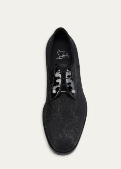 Christian LouboutinMen's Chambeliss Night Strass Jacquard Derby Shoes