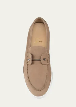 Christian LouboutinMen's Chambeliboat Nubuck Boat Shoes